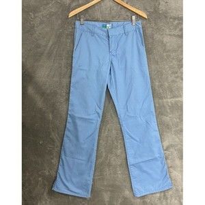 Vintage Roxy Quicksilver LIght Blue Pants Low Rise Flare Chino Women Size 3